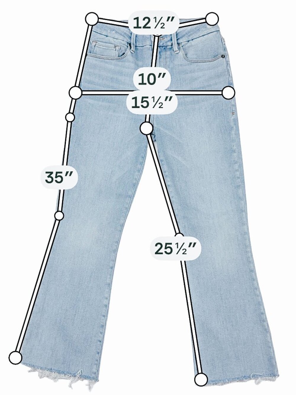 FRAME Le Crop Mini Boot Jeans 28 Alemany Road Light Wash LCMBRA801 - Picture 3 of 15